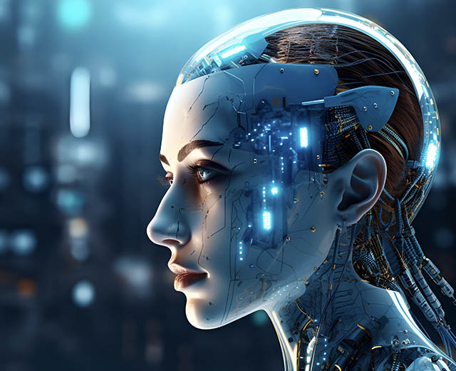 A robot that resembles a human.